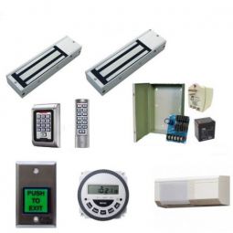 Double Door Laundromat Magnetic Lock Kit Keypad & Prox Card